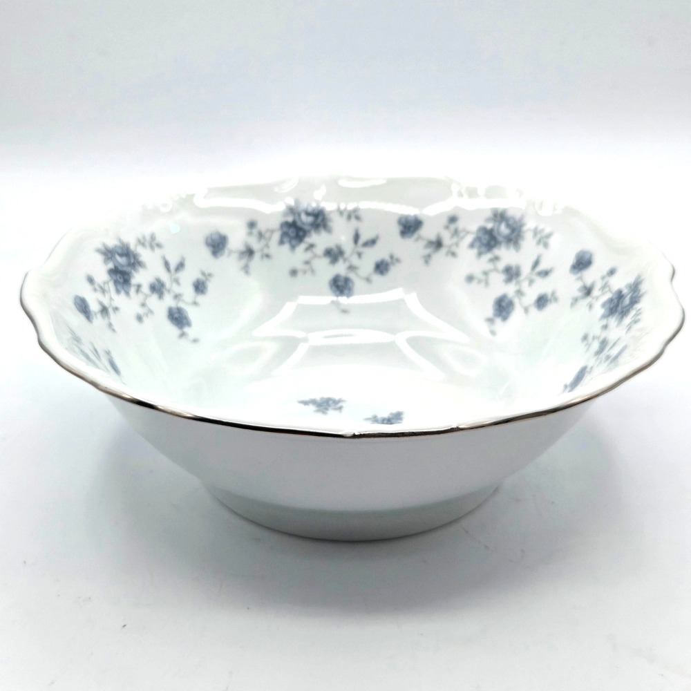 Vintage Johann Haviland Blue Garland • Large Serving Vegetable Bowl 8.5" Germany